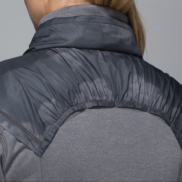 Lululemon Gray Jacket with a hoodie inside of zipper in case it rains on you - Picture 17 of 17